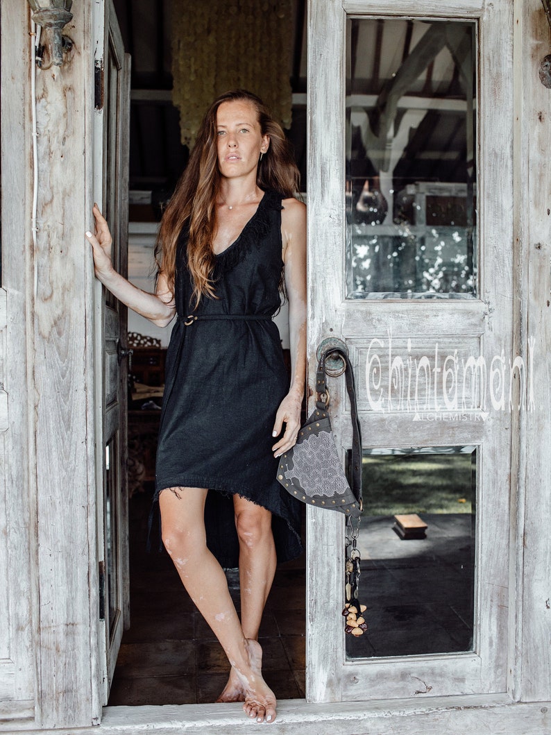 Deep V Neck Boho Dress