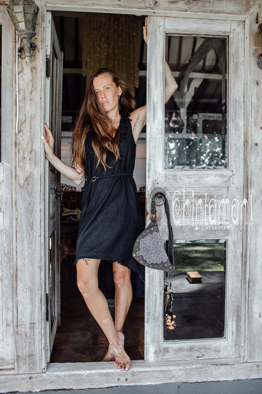 Deep V Neck Boho Dress