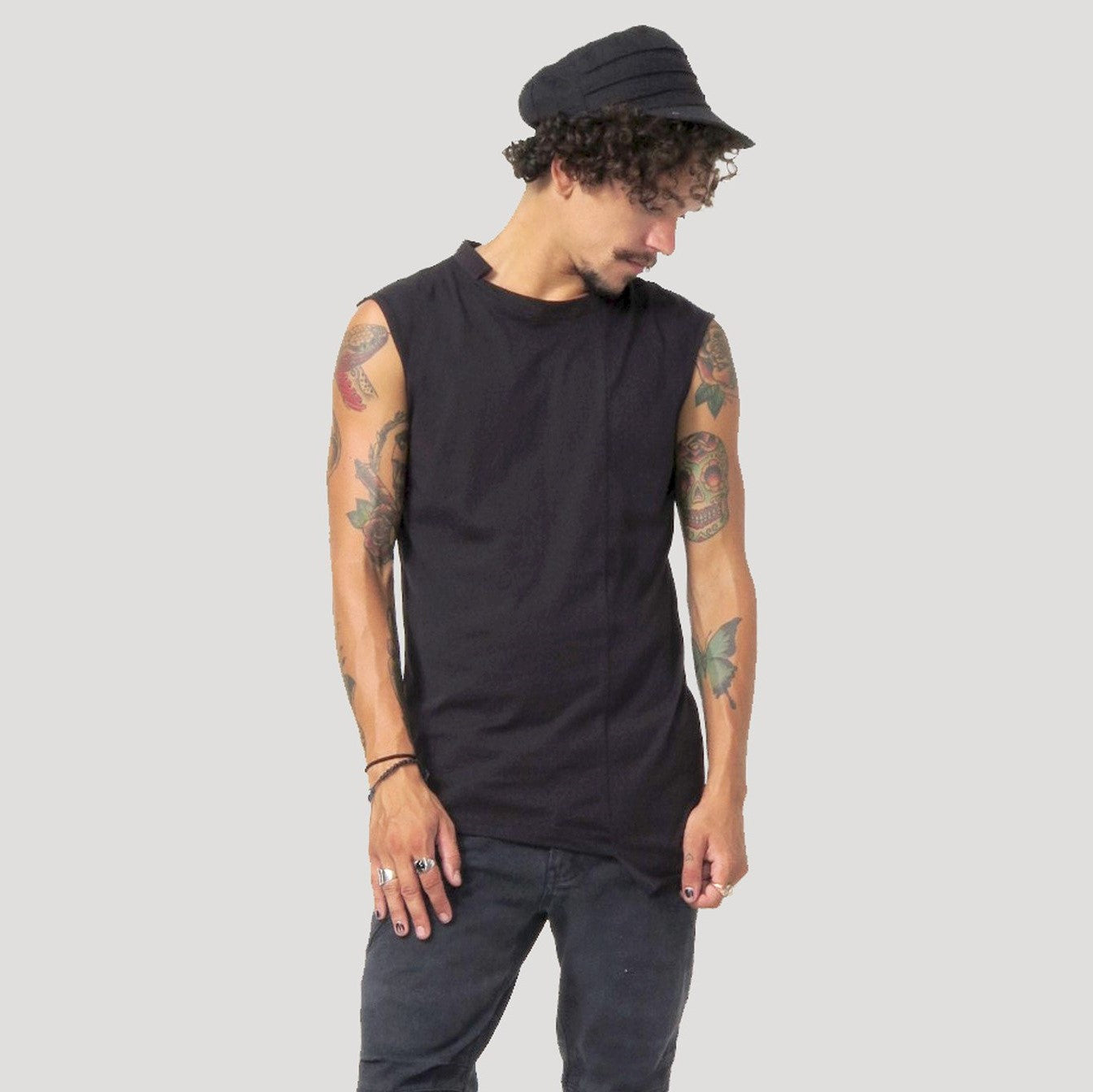 Blended Sleeveless Tee by Psylo