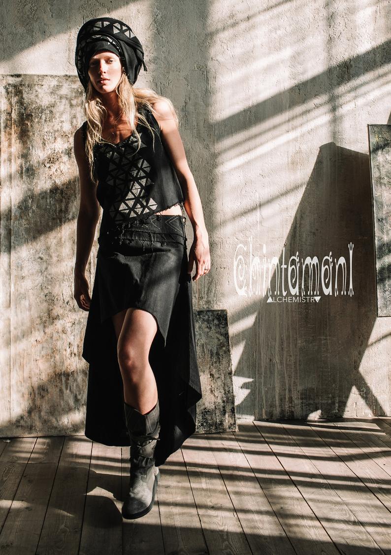 Asymmetric Bohemian Skirt
