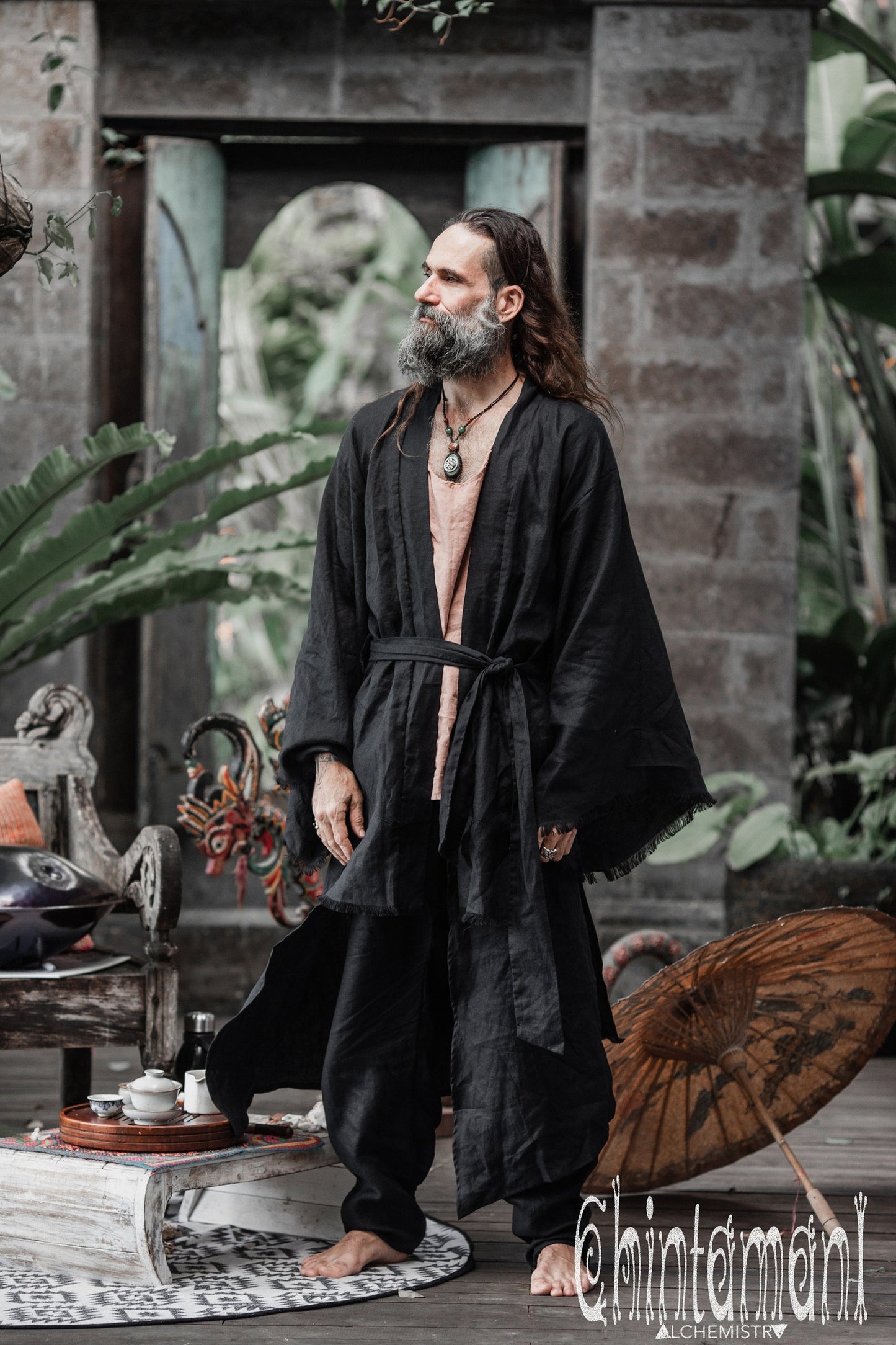 Linen Kimono Men