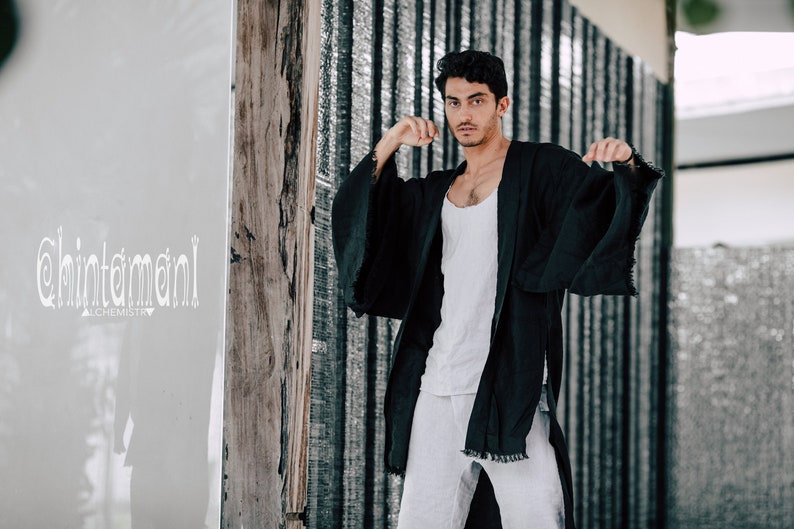 Linen Kimono Men
