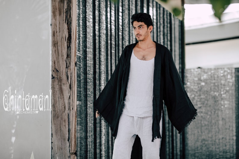 Linen Kimono Men