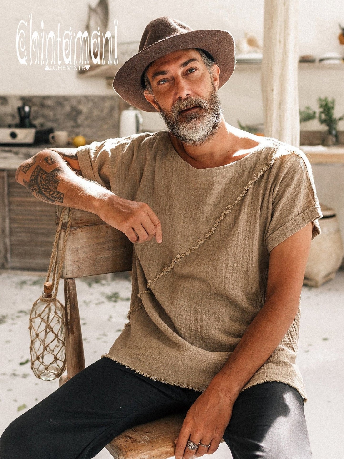 Diagonal Boho Tshirt