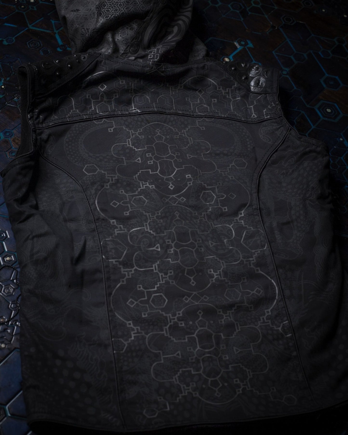 Jacket Sleeveless Cotton Printed HOODIE