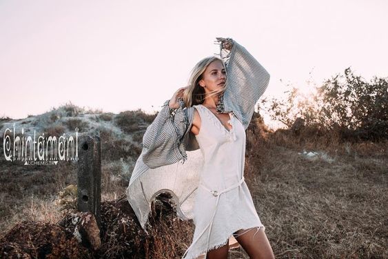 Wide Stripes Unisex Kimono