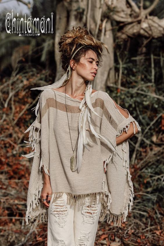 Open Poncho Top