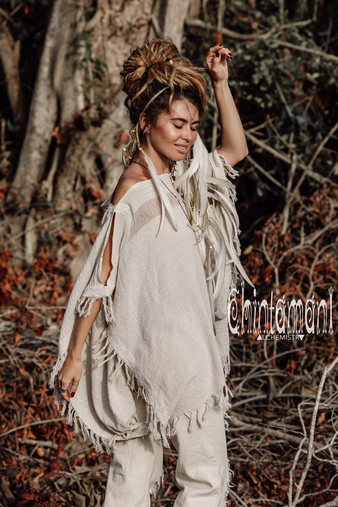 Open Poncho Top