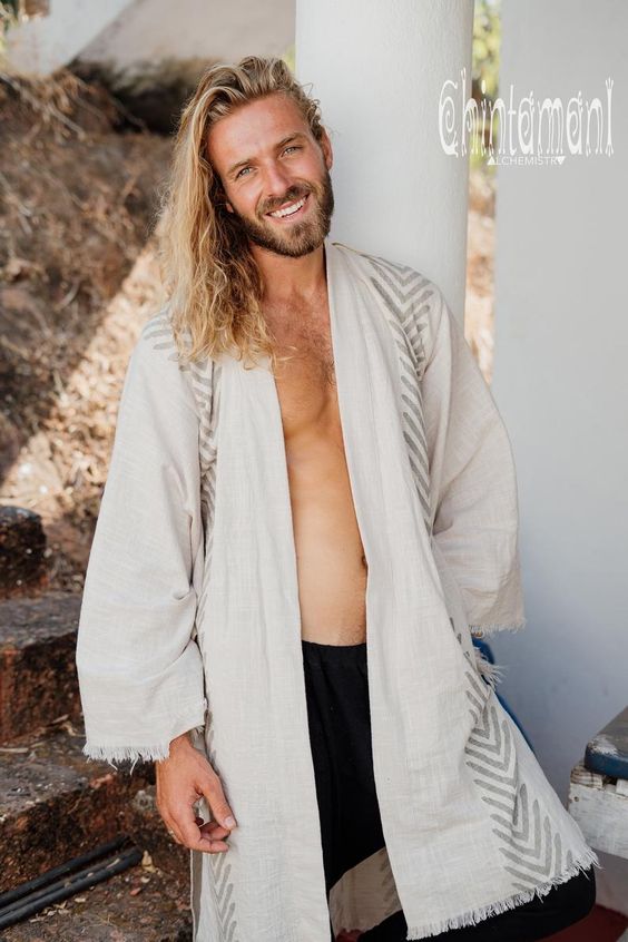 Ripped Long Kimono