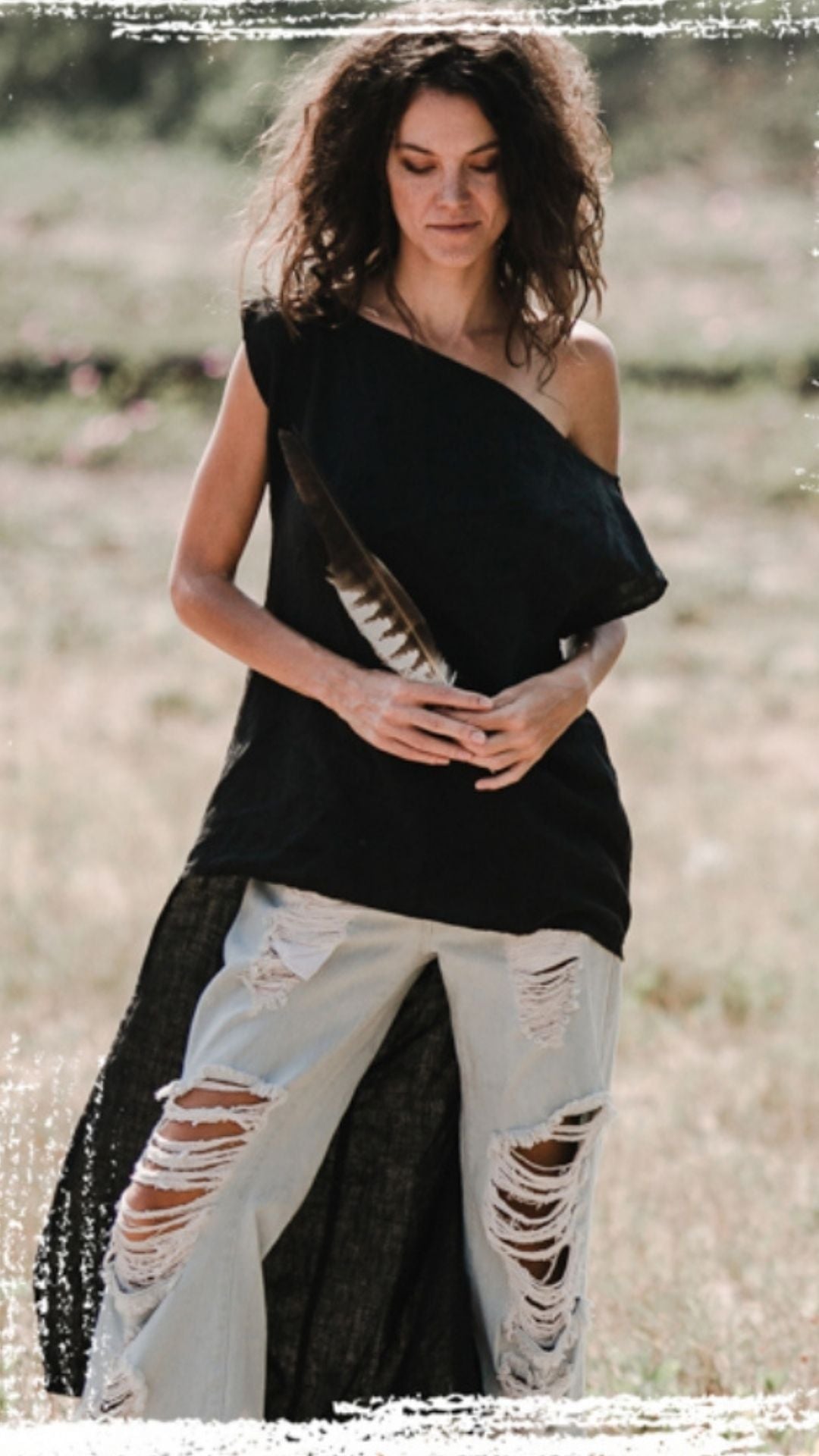 Linen Frock Top