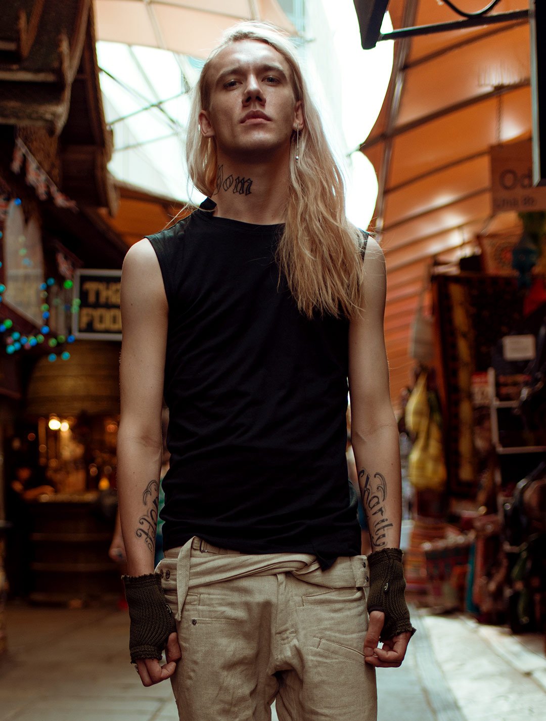 Blended Sleeveless Tee by Psylo