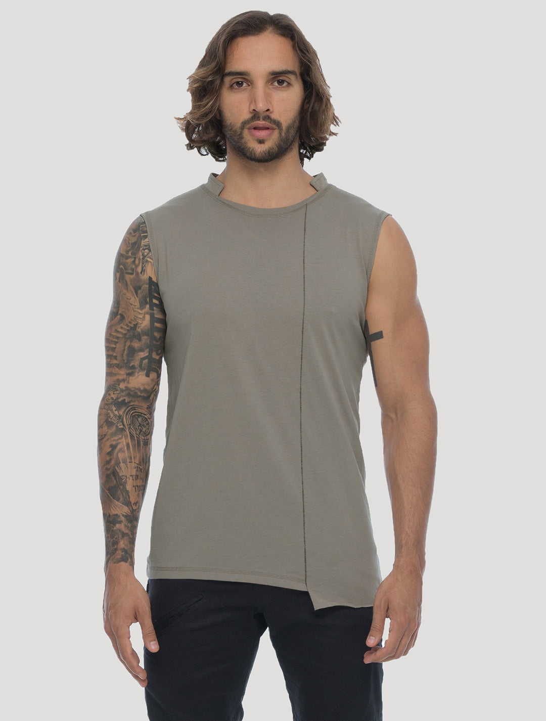 Blended Sleeveless Tee by Psylo