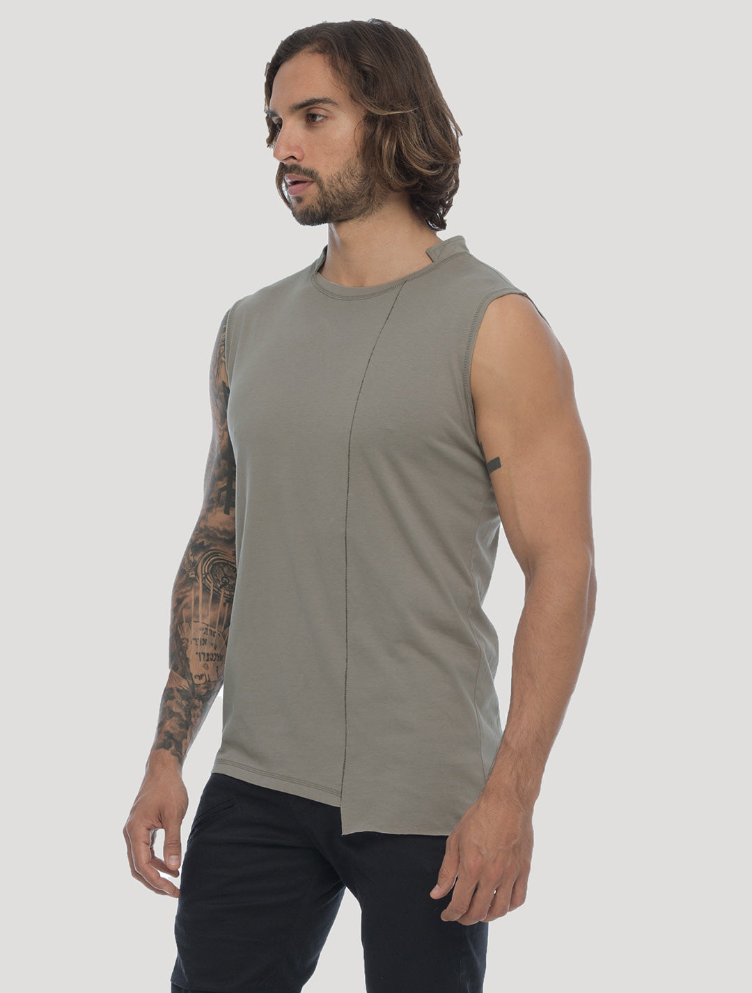 Blended Sleeveless Tee by Psylo