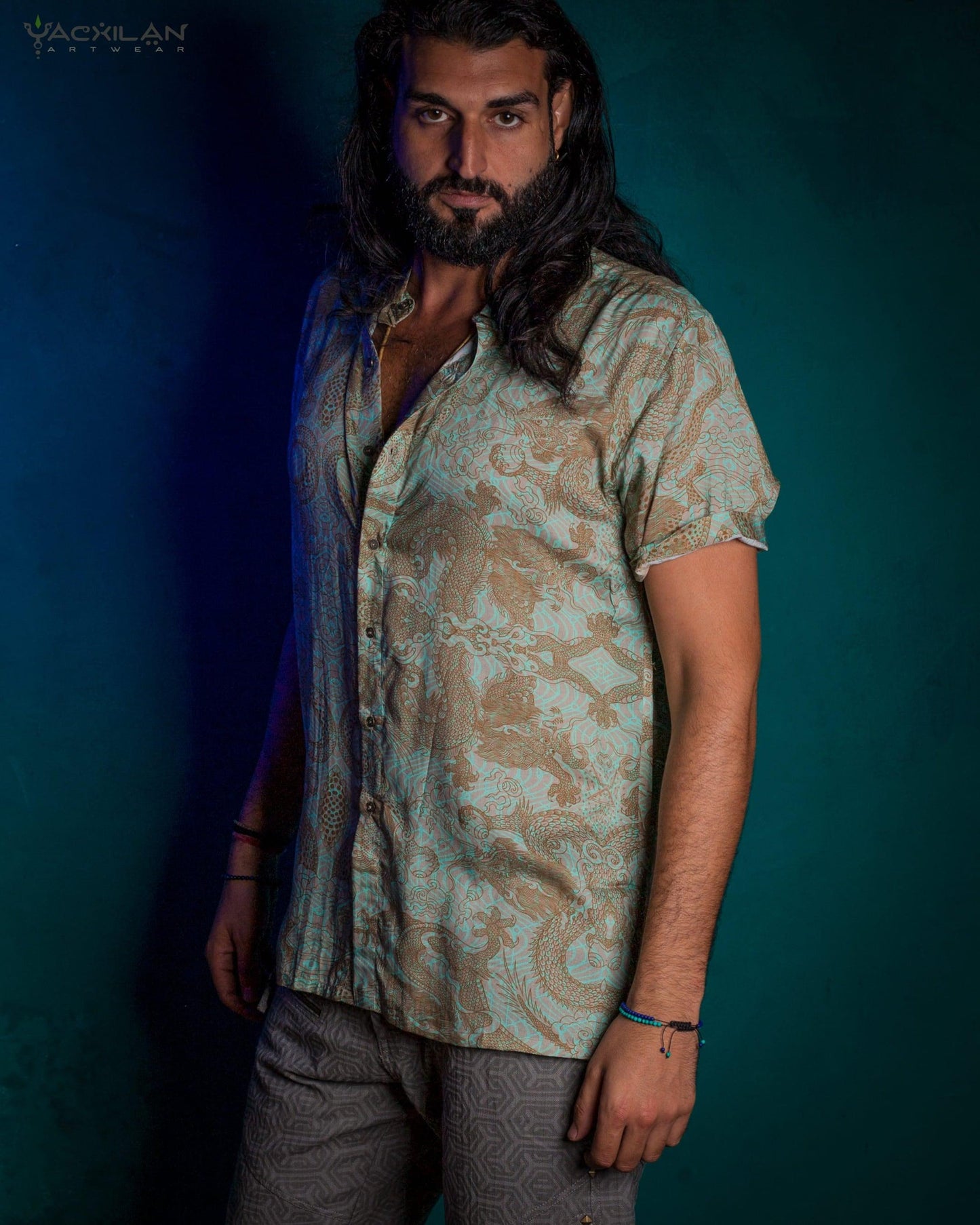 Bamboo Shirt All Over Digital Print