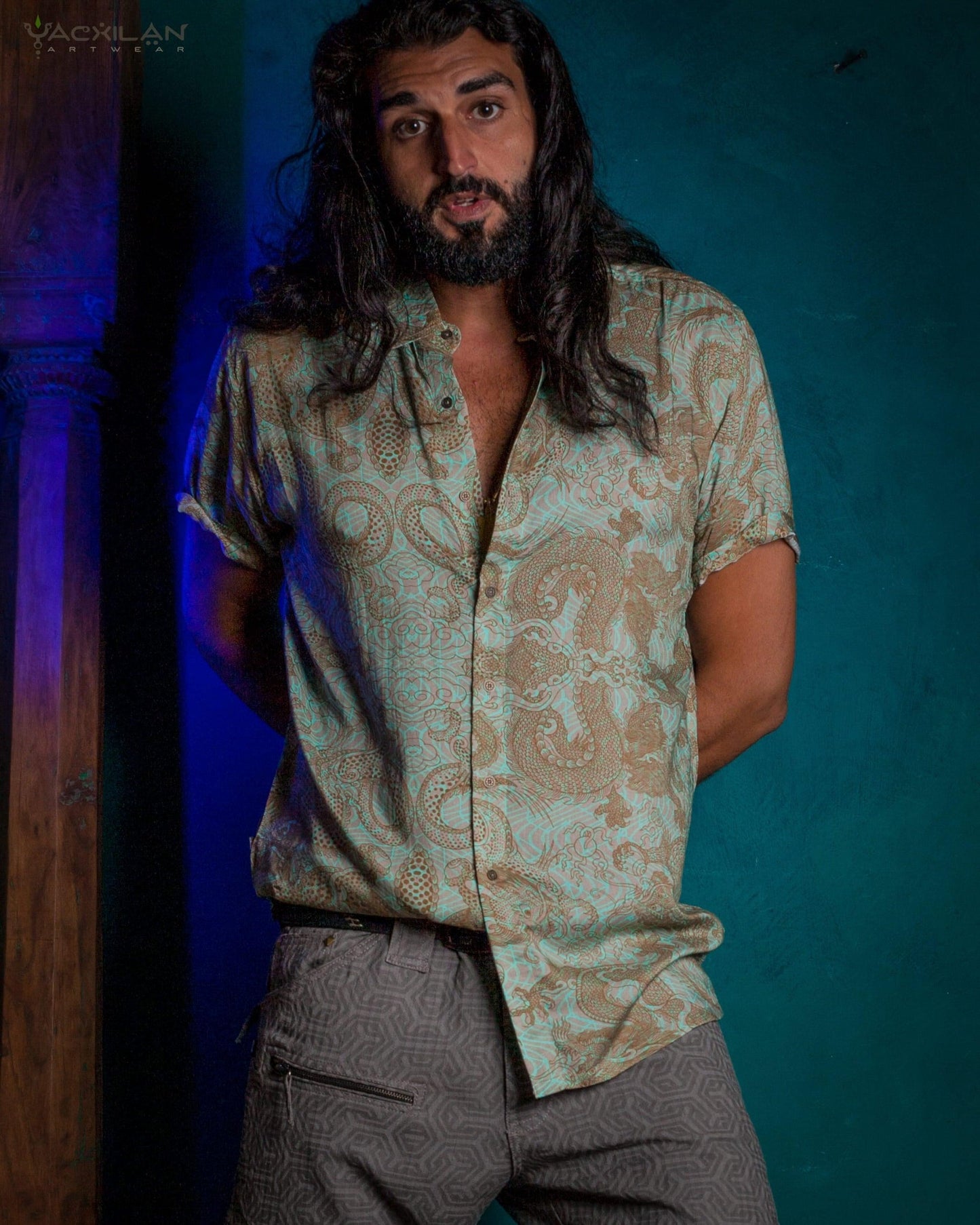 Bamboo Shirt All Over Digital Print