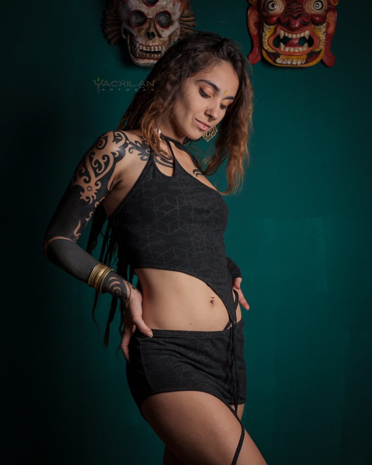 CROP-TOP N MINI SKIRT COMBO / BAMBOO JERSEY
