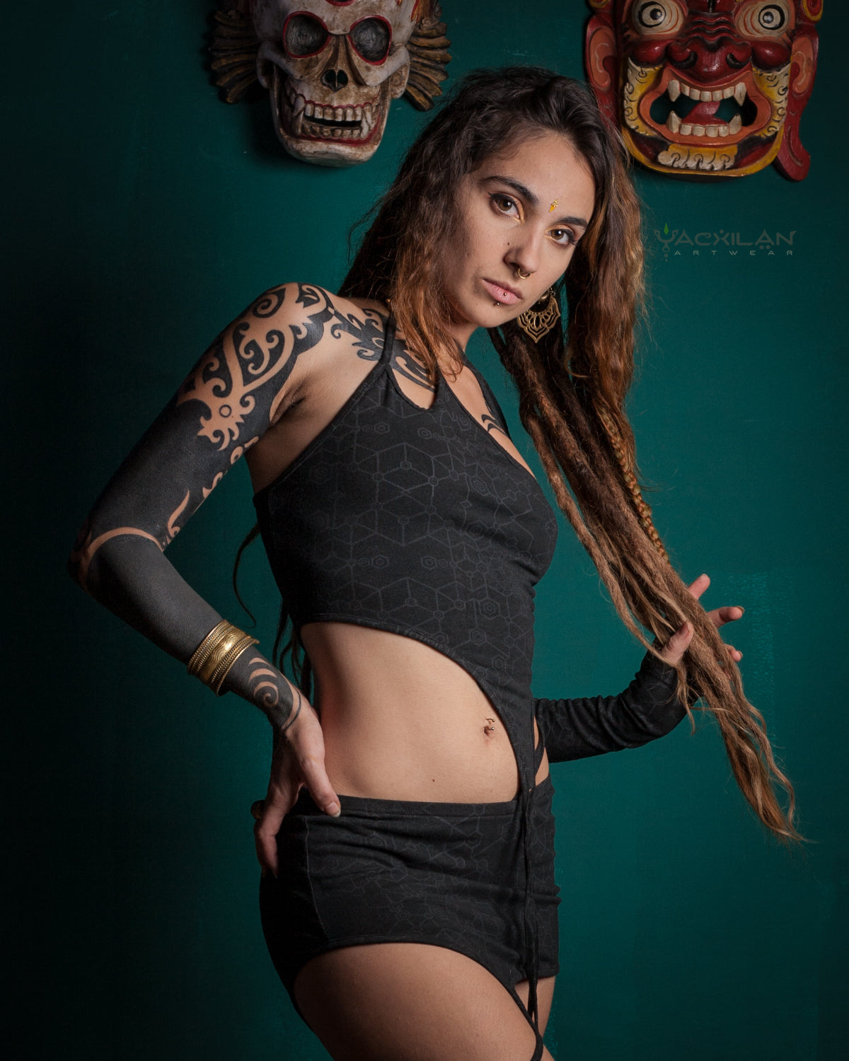 CROP-TOP N MINI SKIRT COMBO / BAMBOO JERSEY