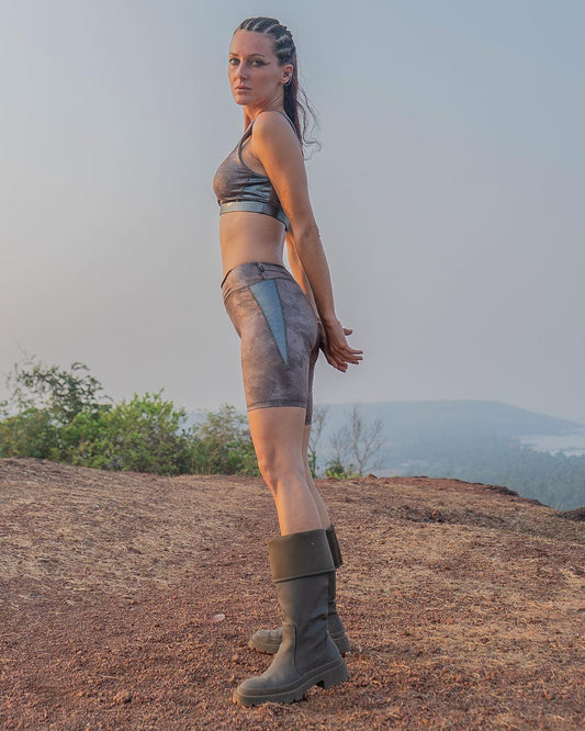 Crop Drop & Short Leggings Combo