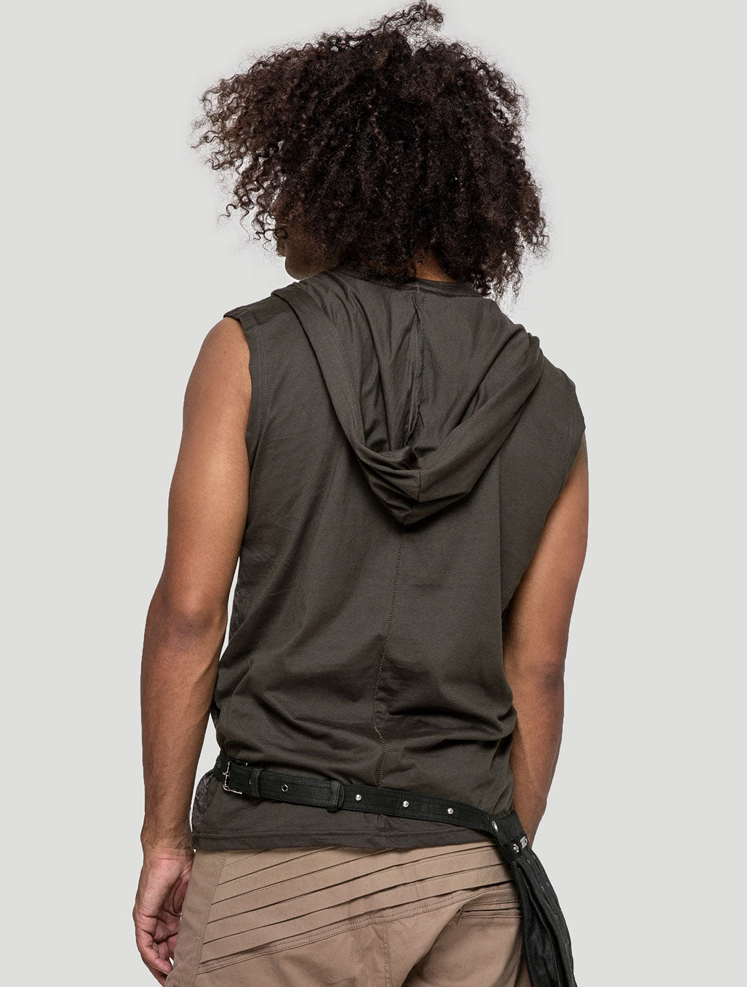 Crystal Skull Sleeveless Hoodie by Psylo