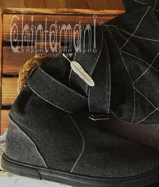 Denim Tribal Boots