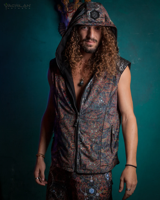 Serpents N Ladders Sleeveless Hoodie Velvet Fawn