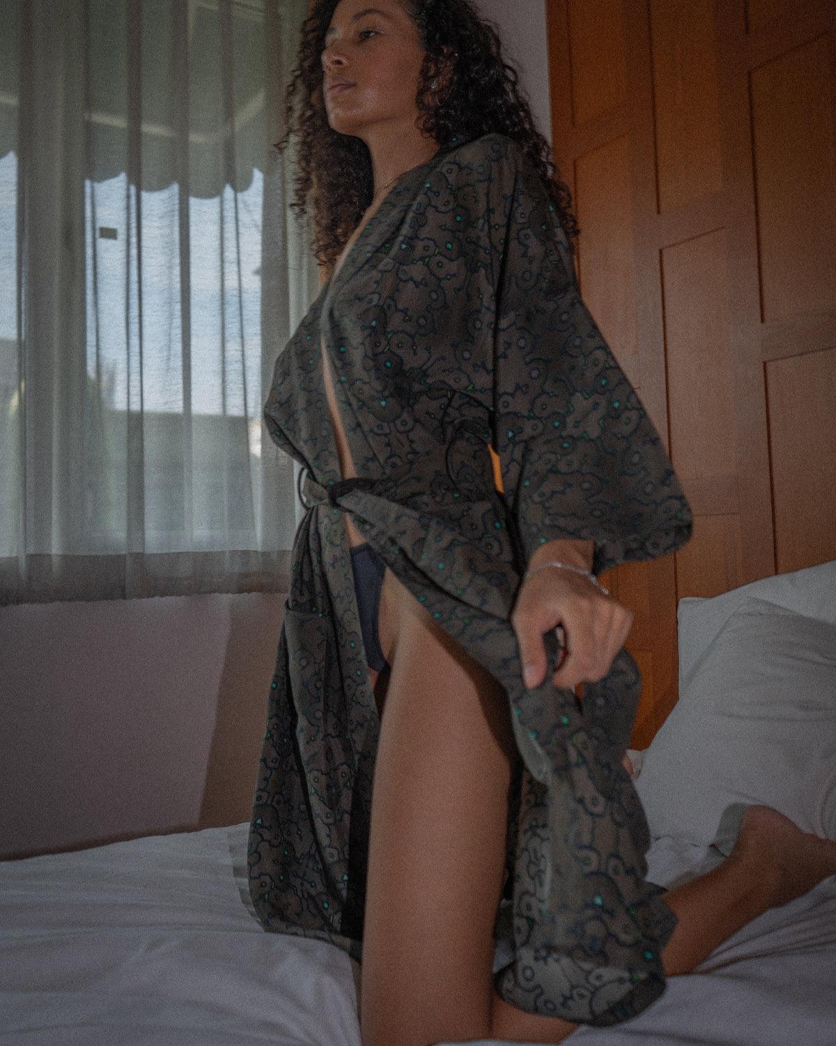 Japanese Kimono Handwoven Silk