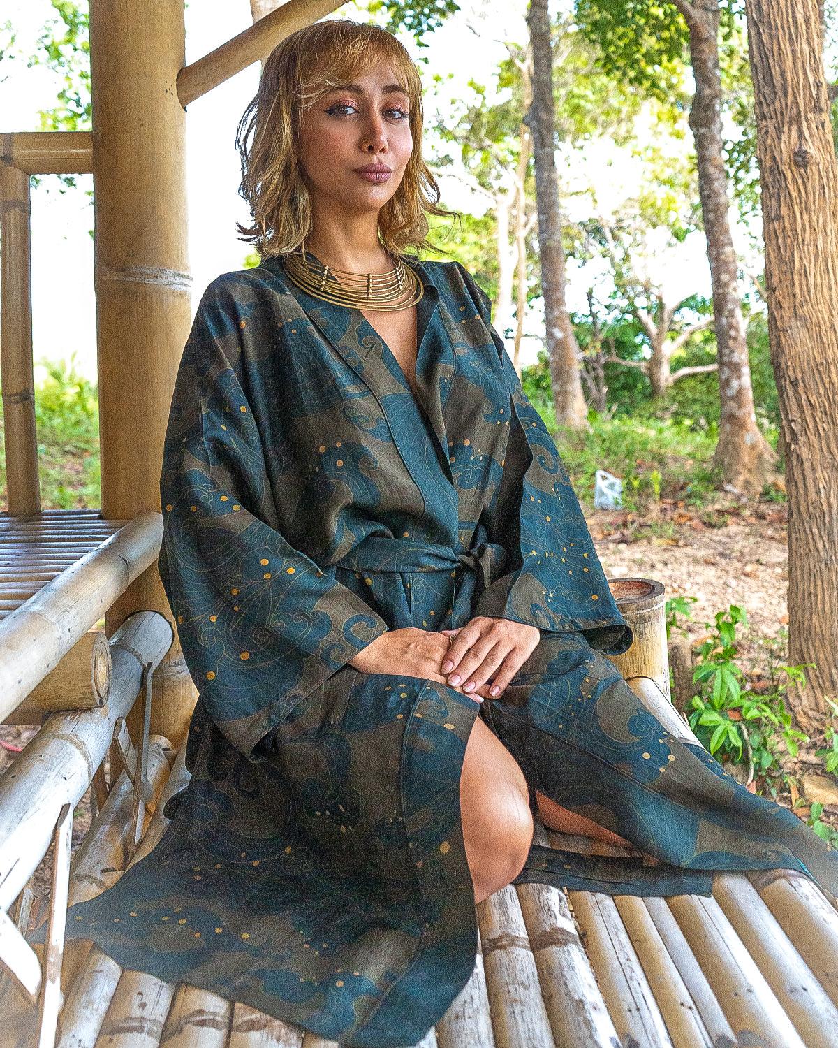 Open Kimono - Organic Farm Linen