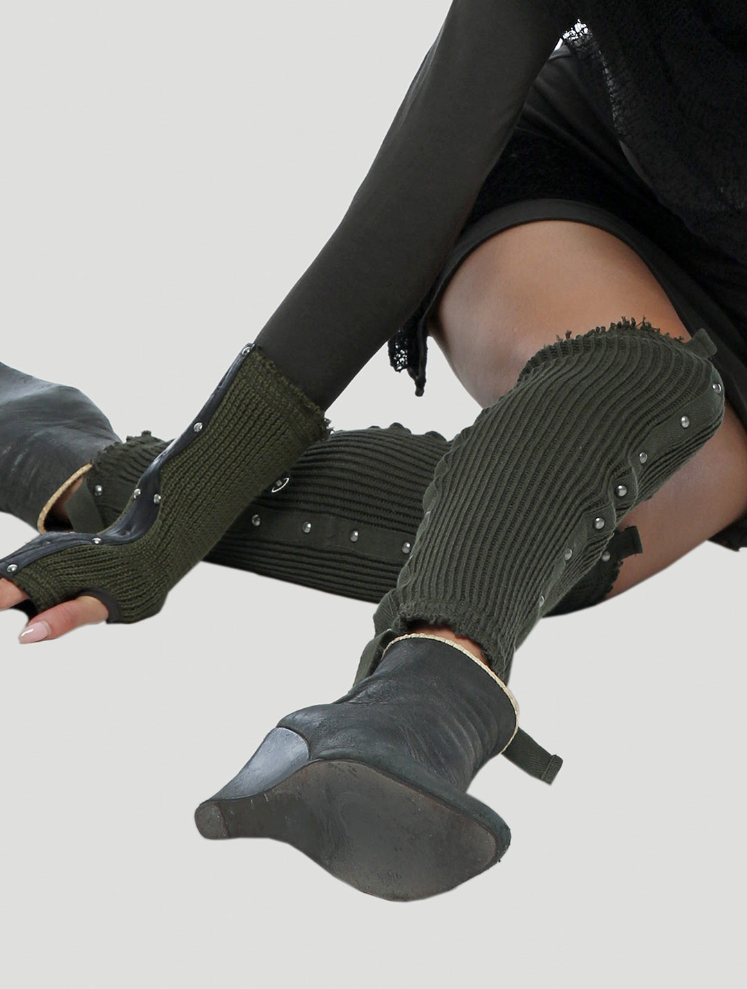 Long Ribbed Legwarmers by Psylo
