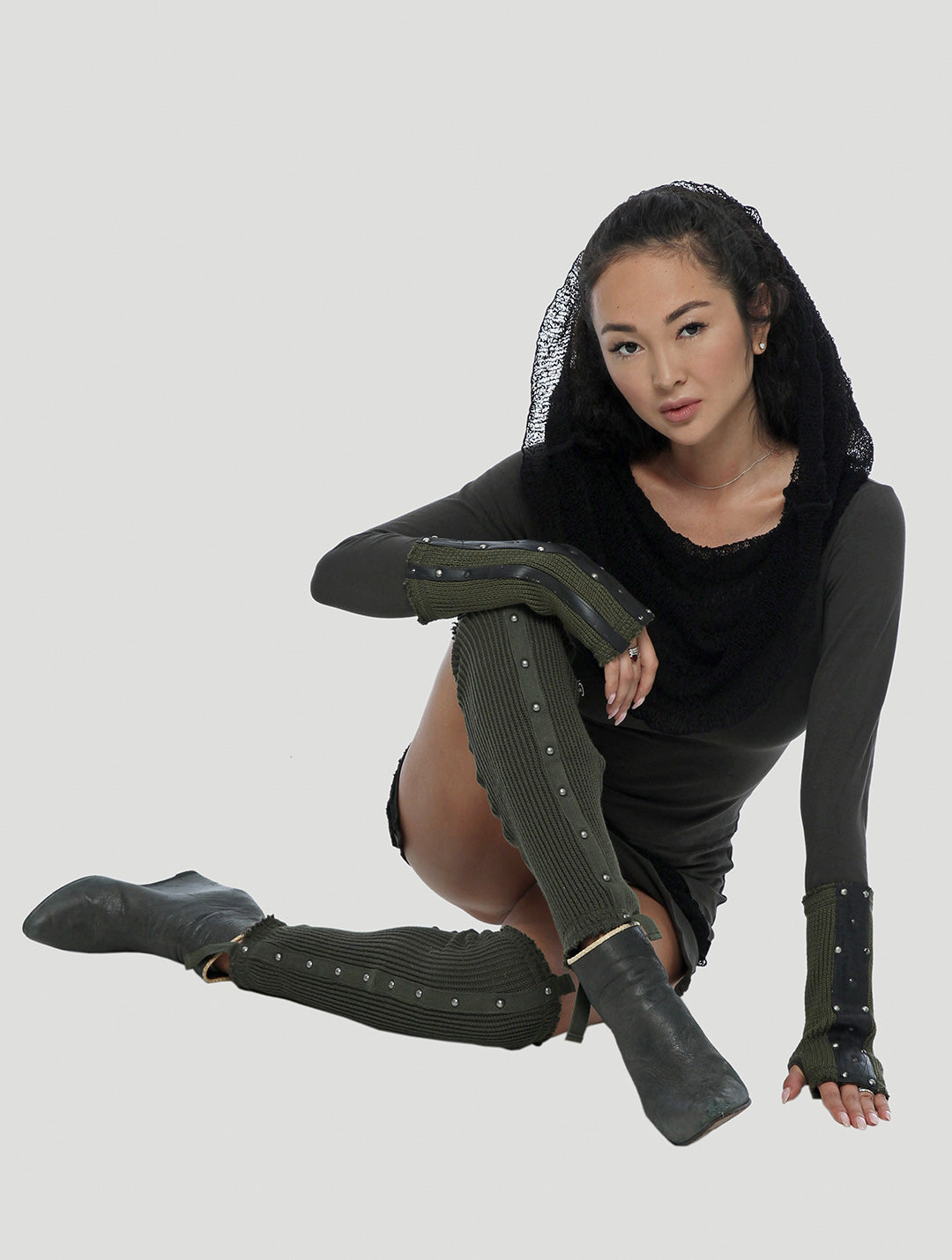 Long Ribbed Legwarmers by Psylo