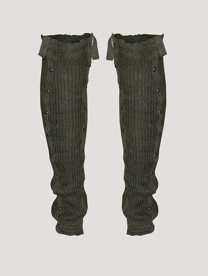 Long Ribbed Legwarmers by Psylo