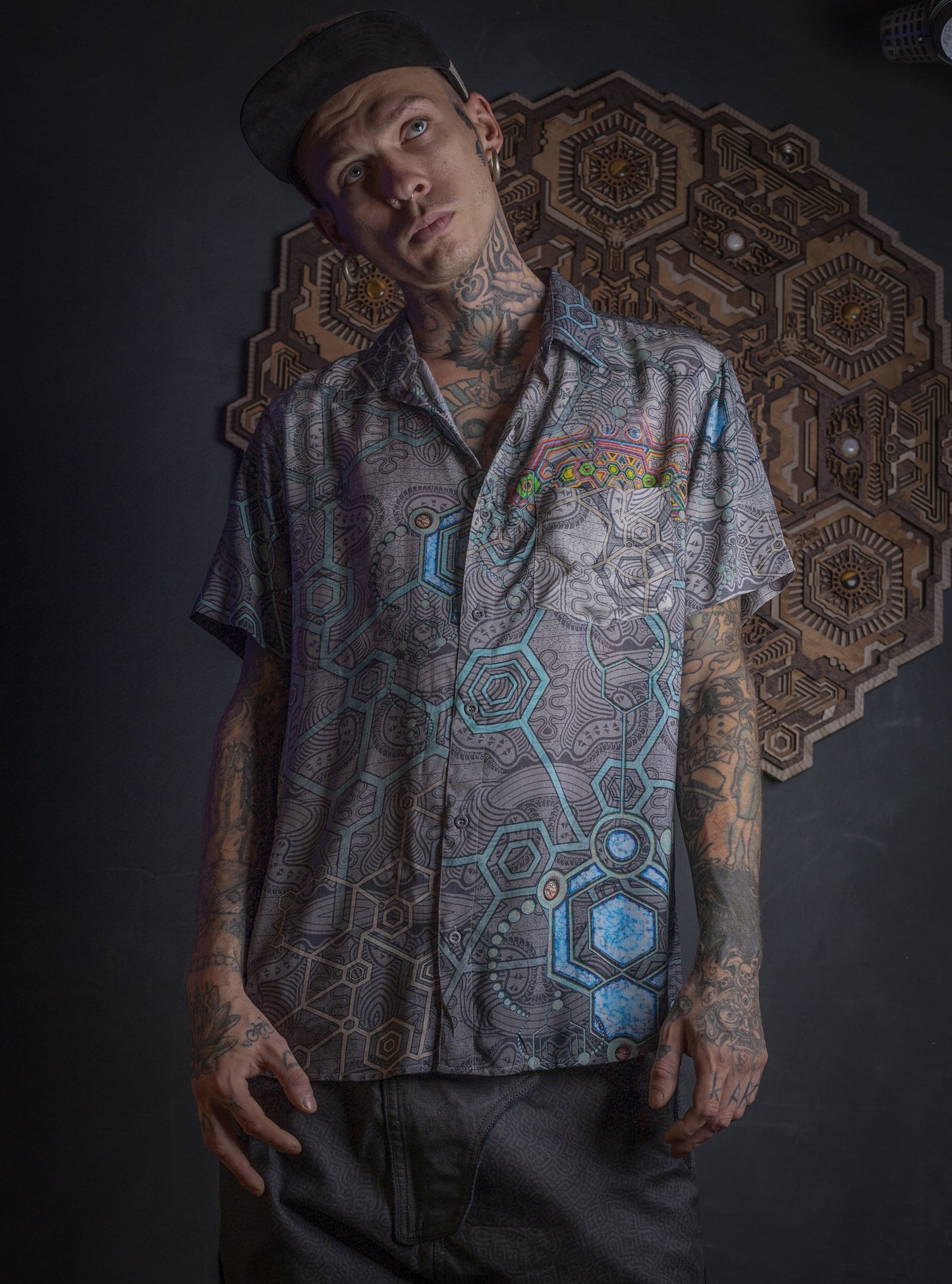 Bamboo Shirt All Over Digital Print