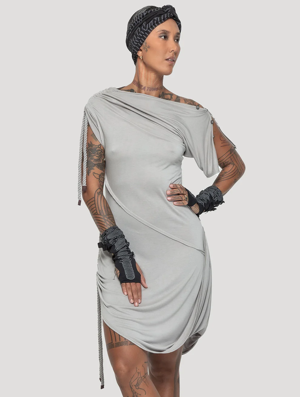 Medusa Assymetric Dress