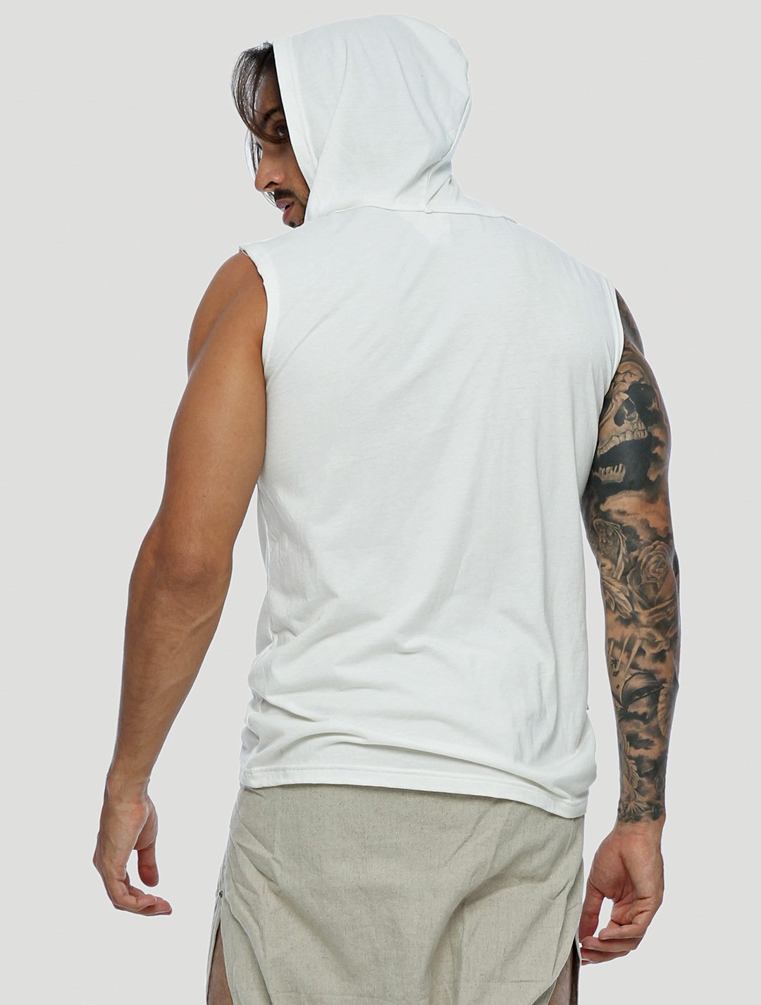 Mask Sleeveless Hoodie by Psylo