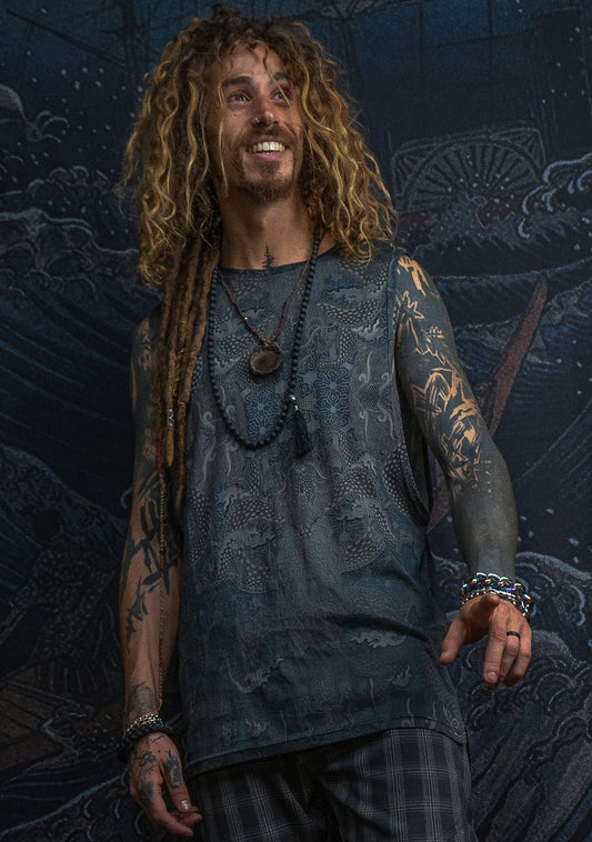 A Tank Bamboo Vegan Print