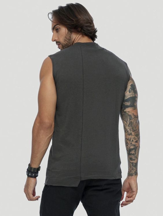 Blended Sleeveless Tee by Psylo