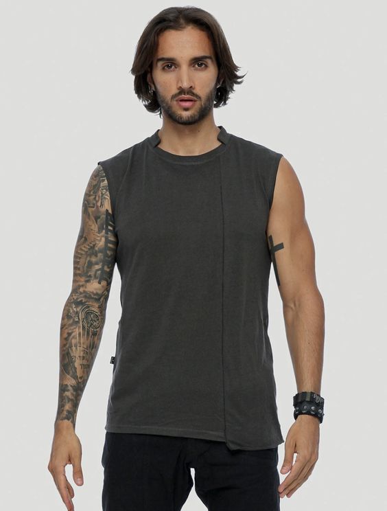 Blended Sleeveless Tee by Psylo
