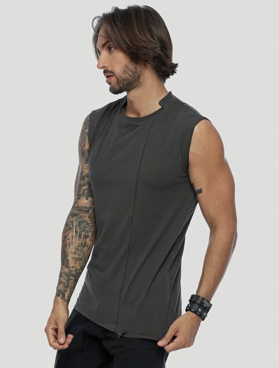 Blended Sleeveless Tee by Psylo