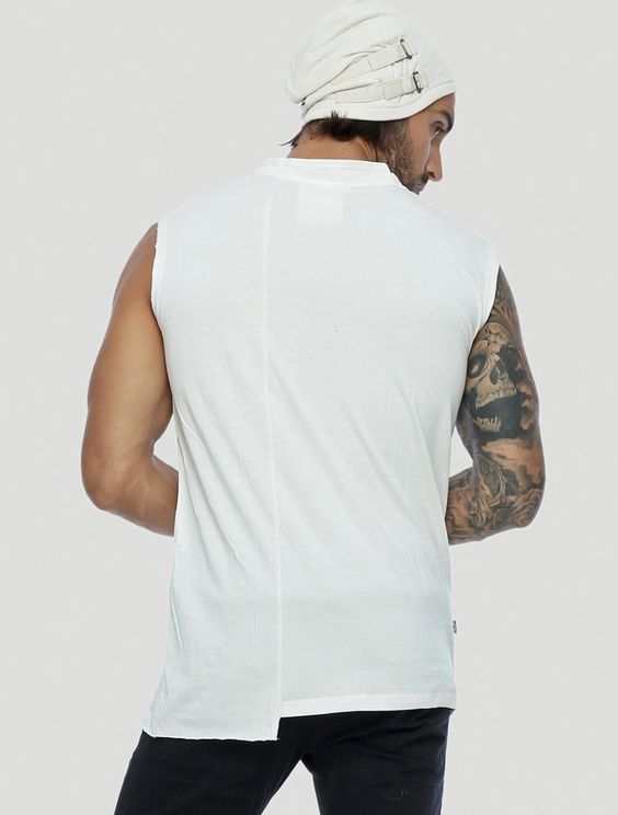 Blended Sleeveless Tee by Psylo