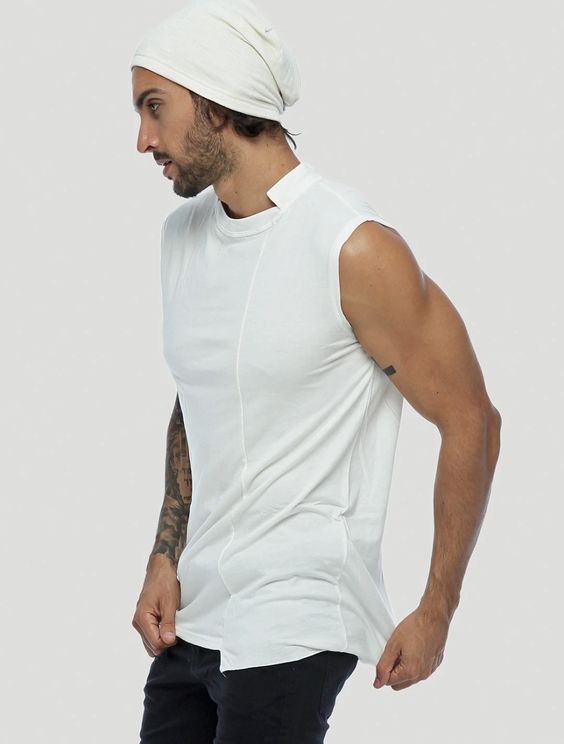 Blended Sleeveless Tee by Psylo