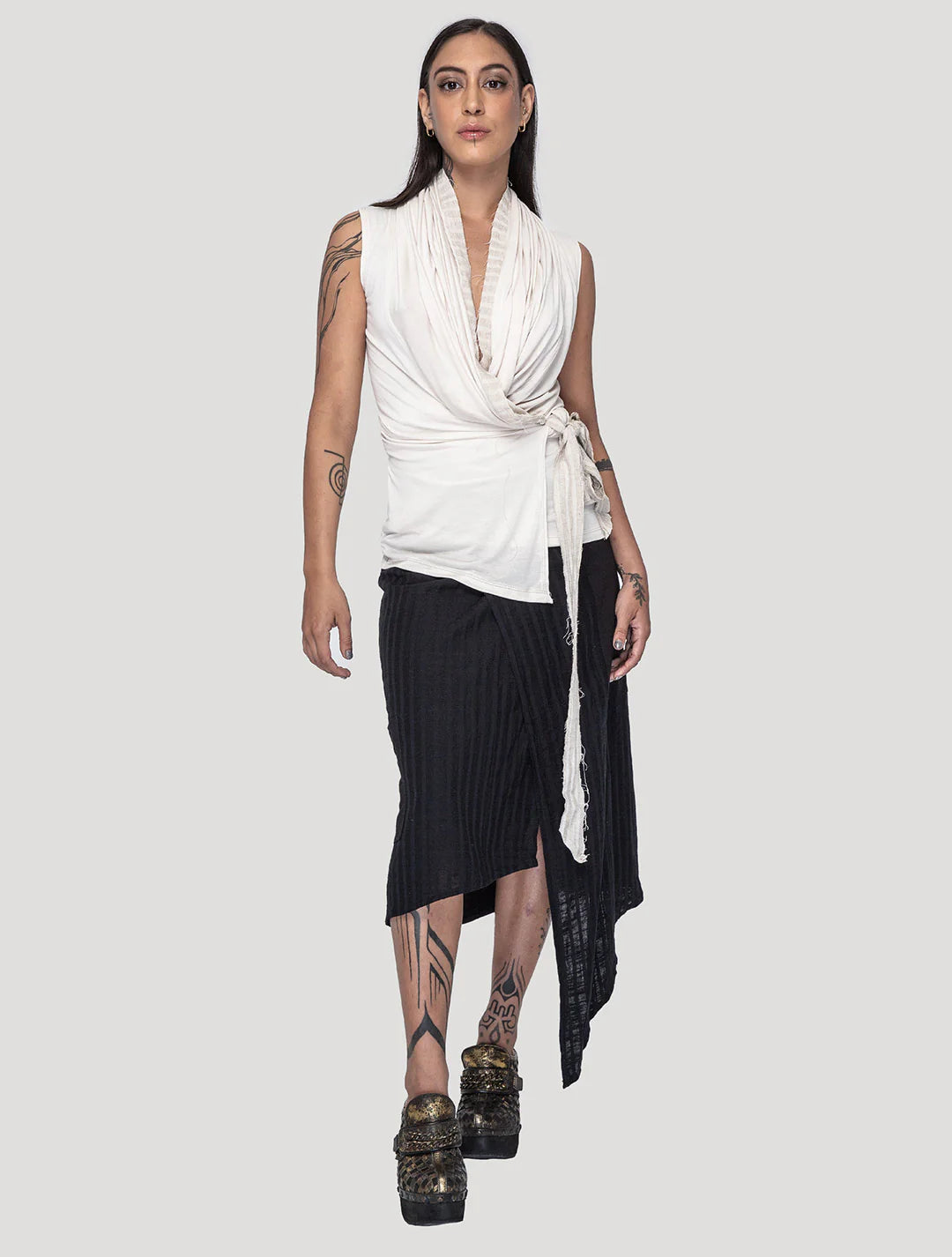 Sorcerer Hooded Wrap Top