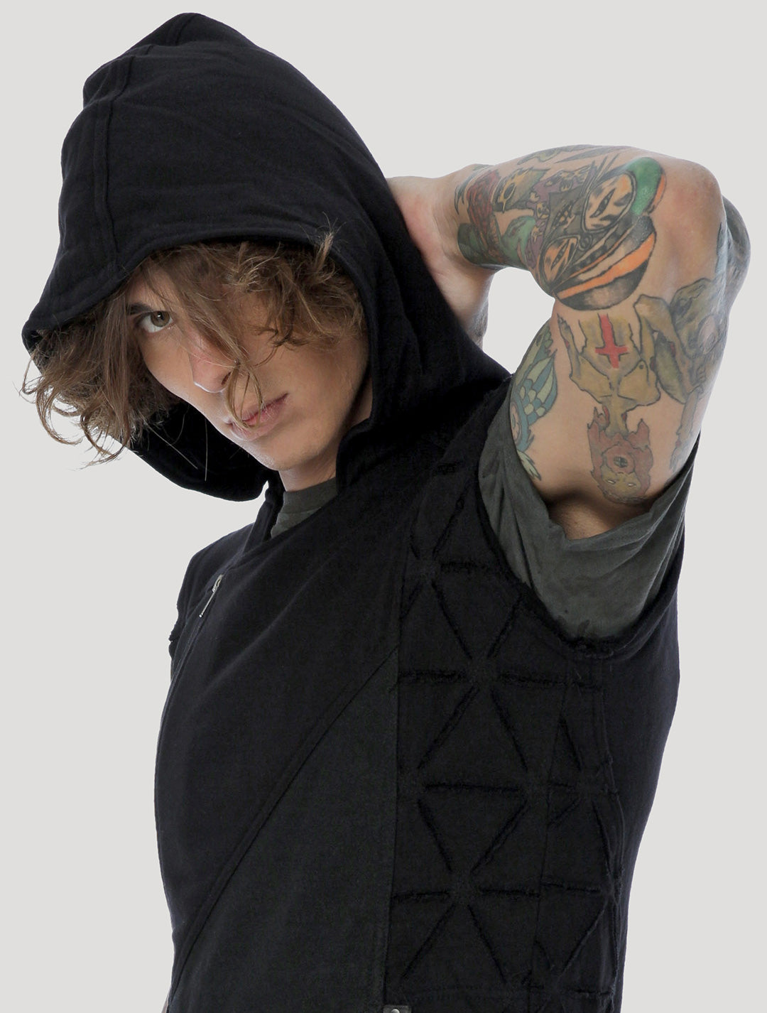 Shinobi Hoodie Vest by Psylo