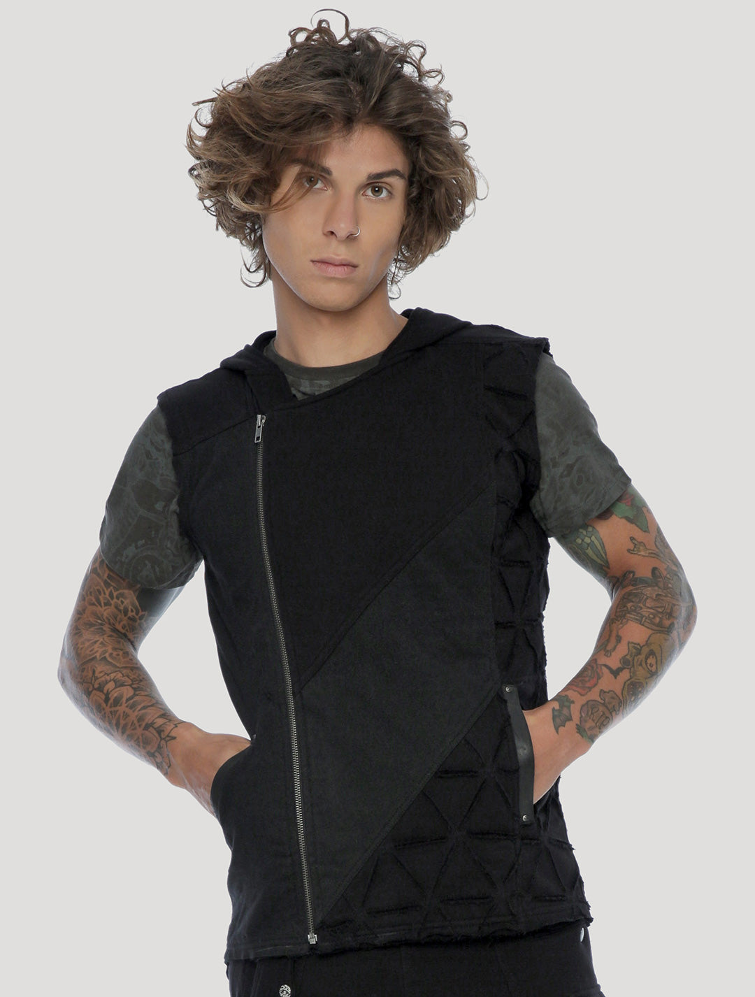 Shinobi Hoodie Vest by Psylo