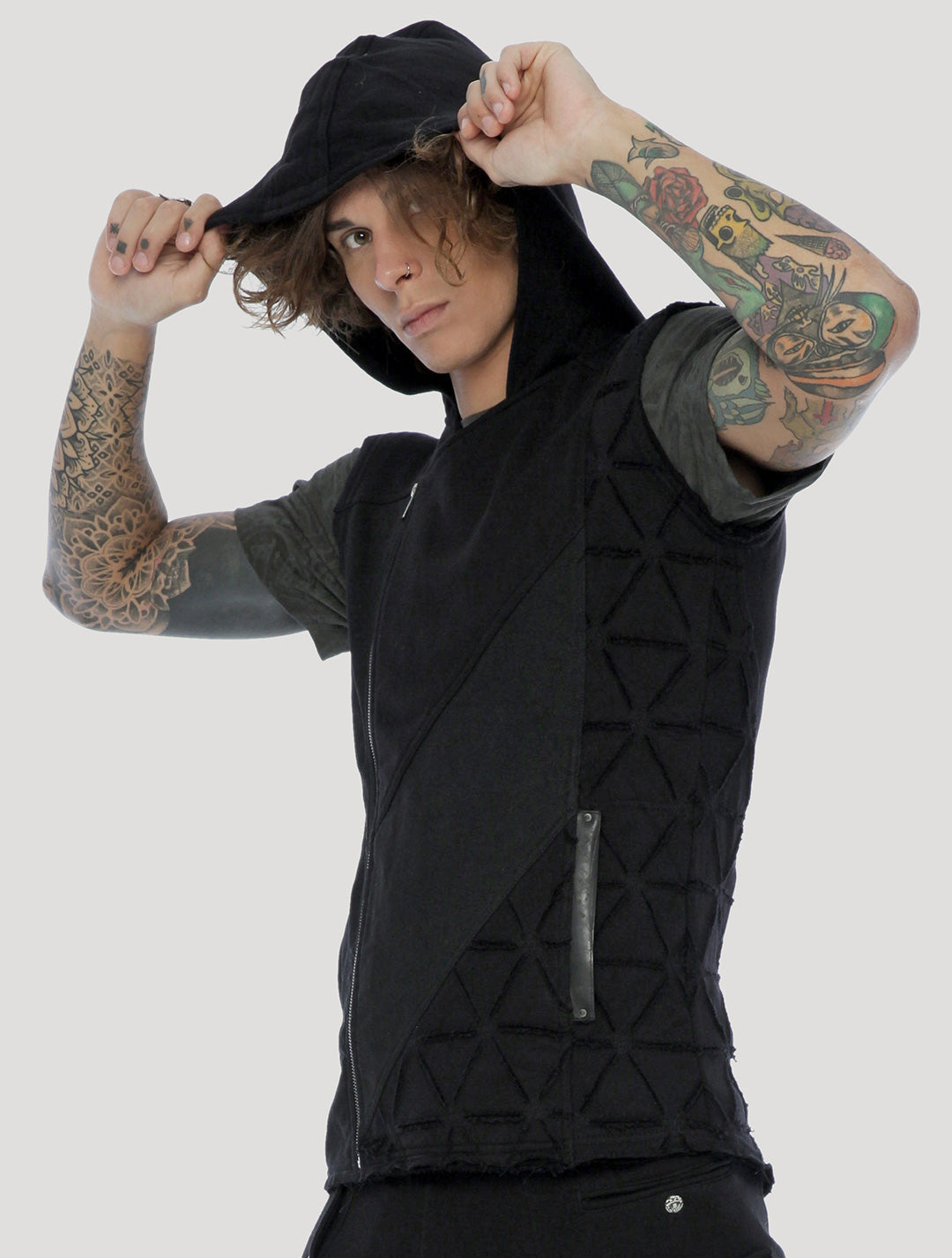 Shinobi Hoodie Vest by Psylo