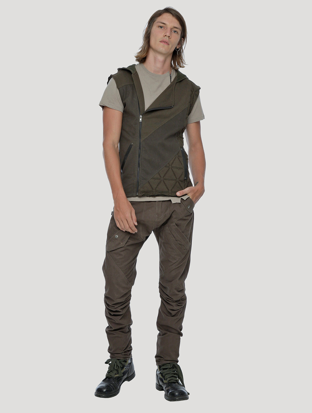 Shinobi Hoodie Vest by Psylo