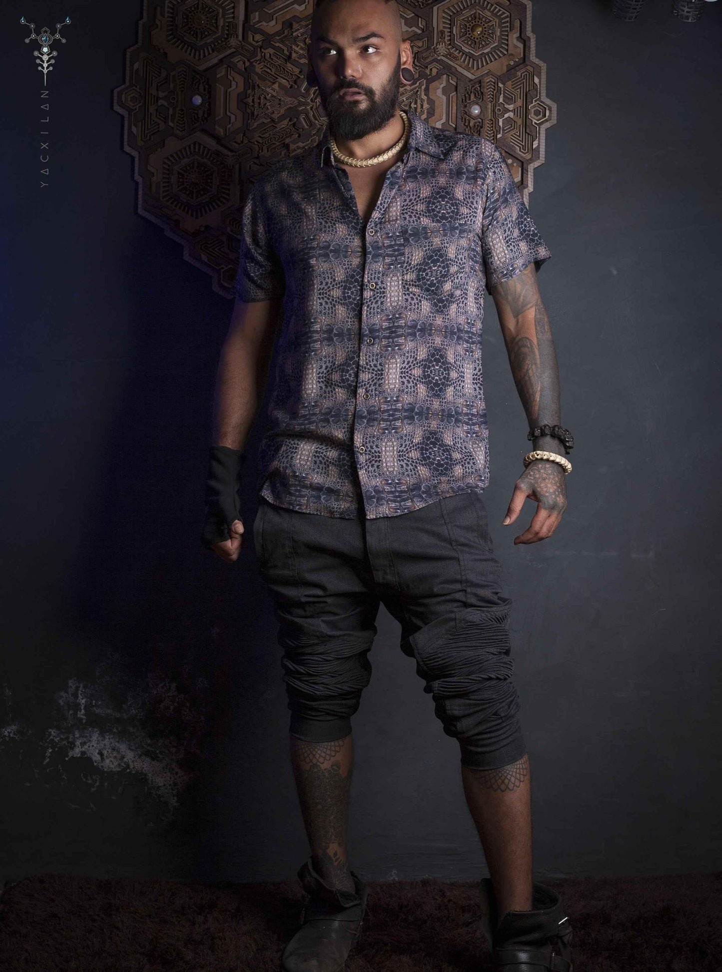 Bamboo Shirt All Over Digital Print