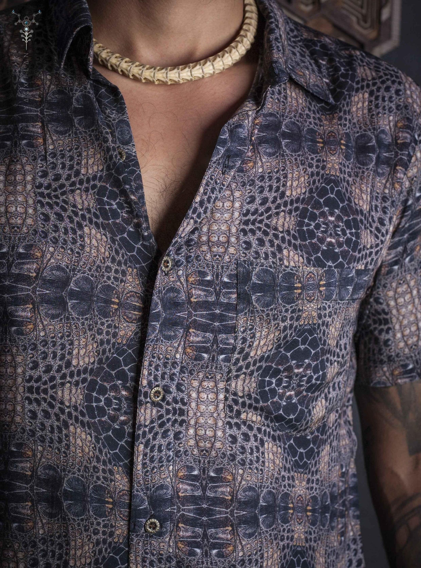 Bamboo Shirt All Over Digital Print