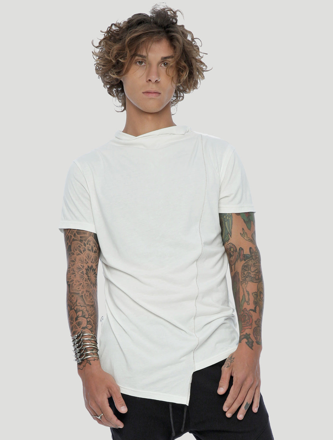 Tulle asymmetric tee by Psylo
