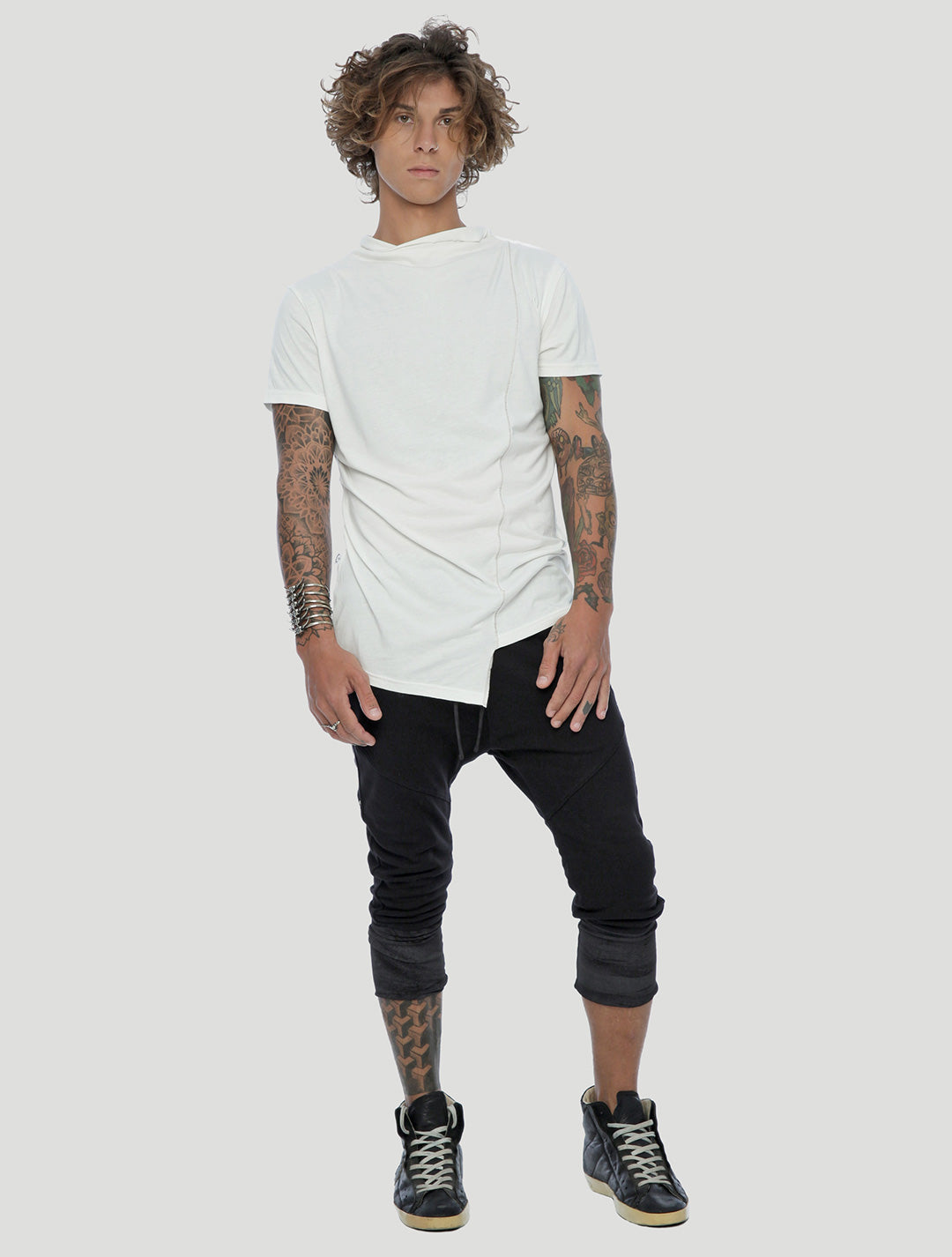Tulle asymmetric tee by Psylo