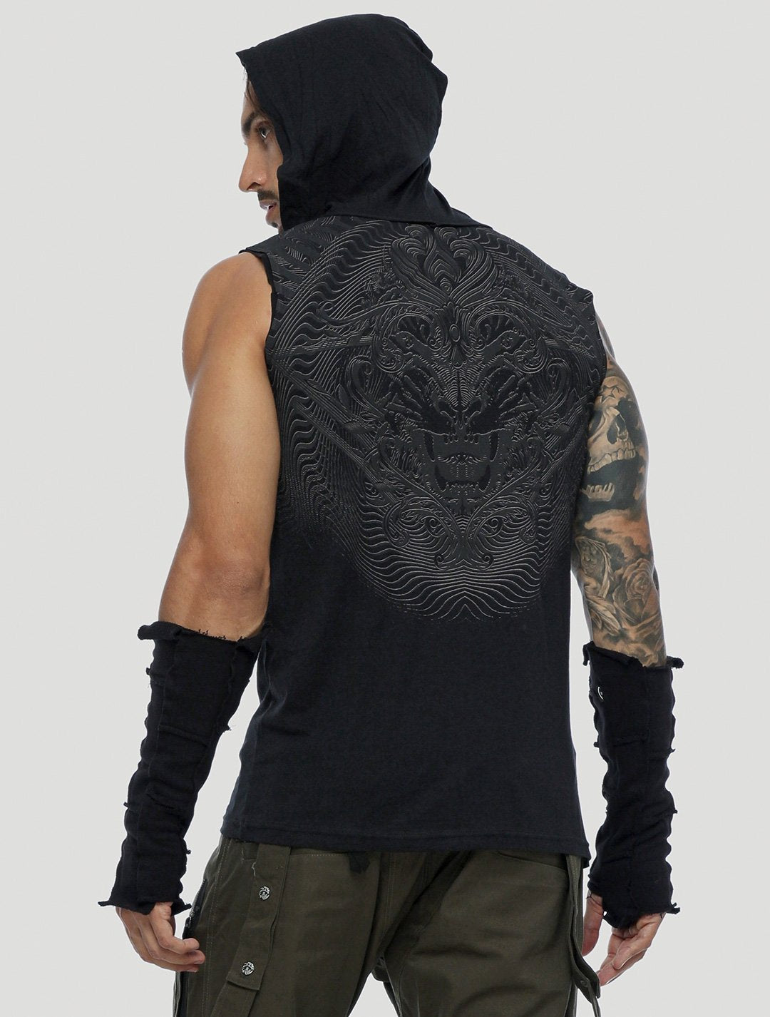 Tiger Sleeveless Hoodie by Psylo