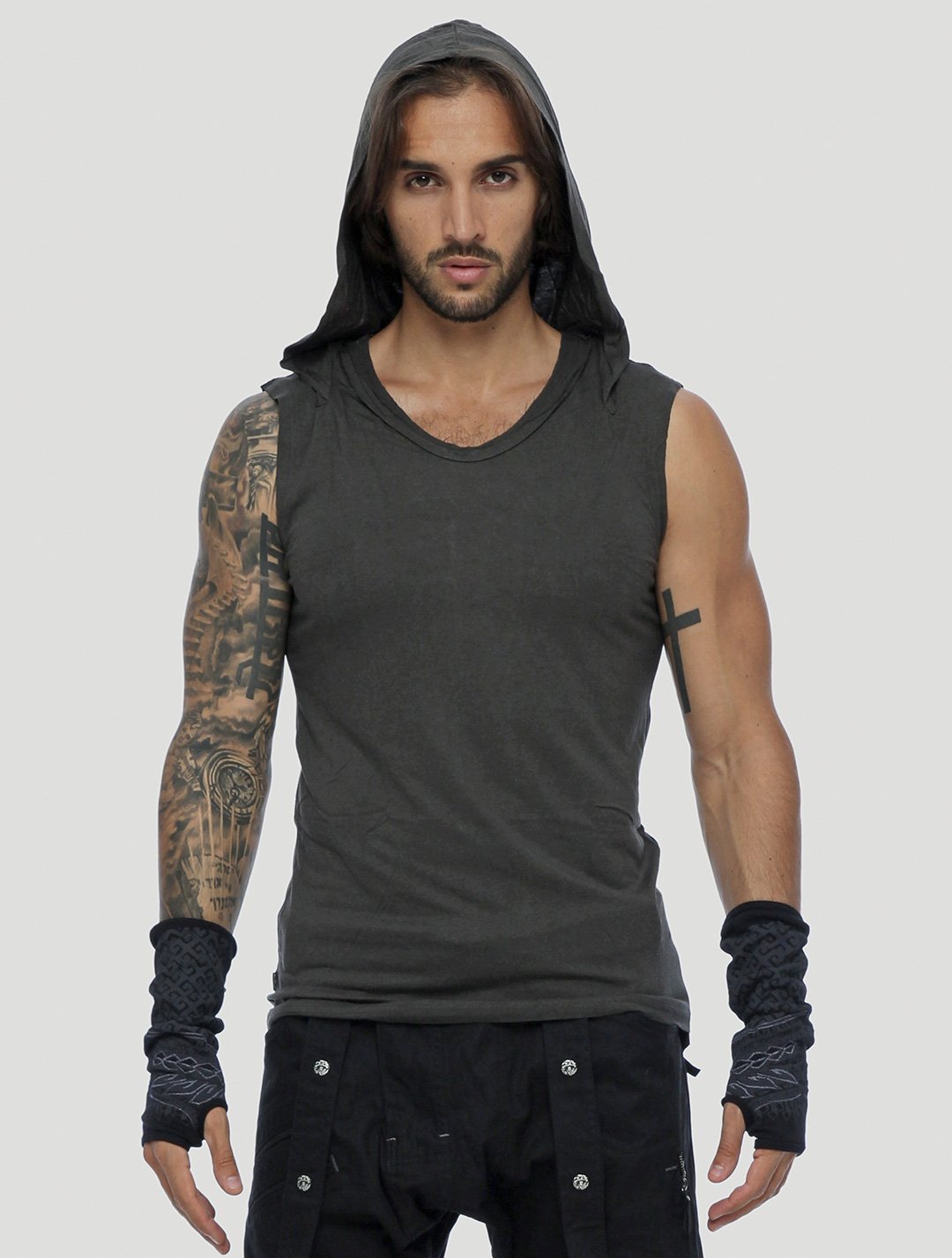 Tiger Sleeveless Hoodie by Psylo